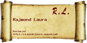 Rajmond Laura névjegykártya